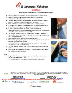 Servicing Double Wall Plates