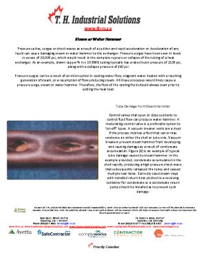Steam or Water Hammer
