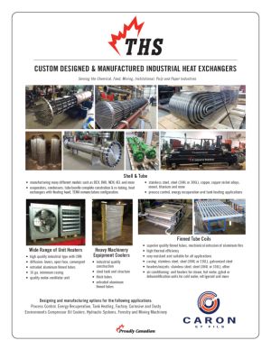 CUSTOM DESIGNED & MANUFACTURED INDUSTRIAL HEAT EXCHANGERS