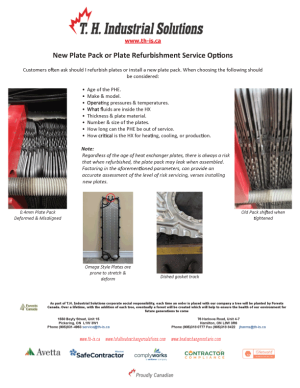 Refurbishment vs. New Plates